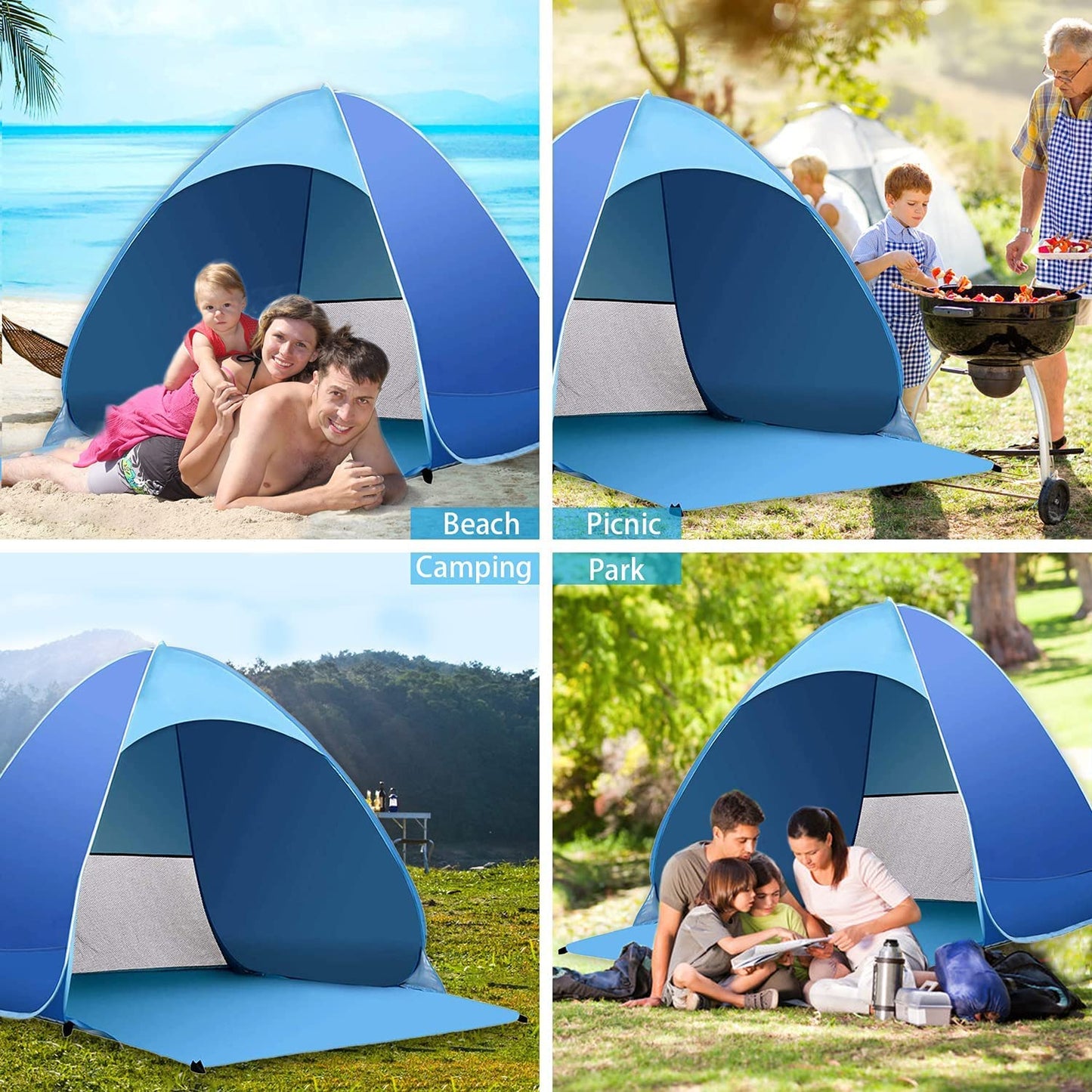 Pop Up Tent Blue